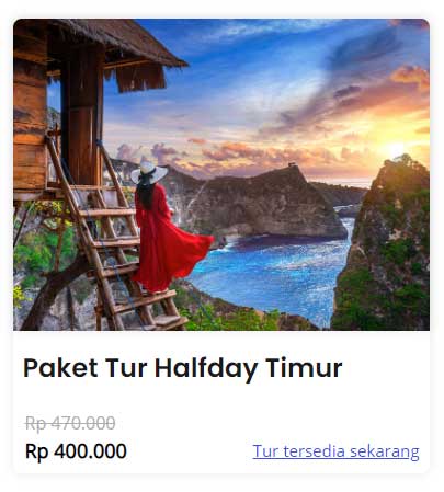 Paket Tour Wisata Nusa Penida Murah - Halfday Timur